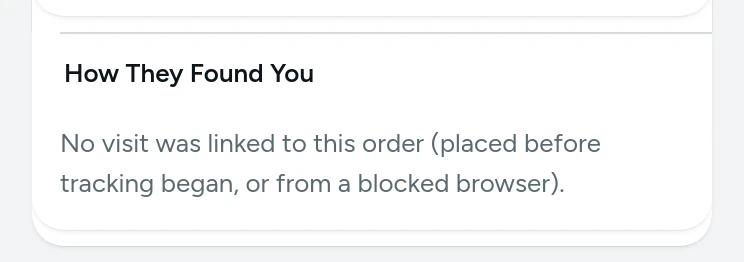 How They Found You on an order's page: channel, device, site, campaign and first page, on Kosha, a demo store on Mercayo with sample data.
