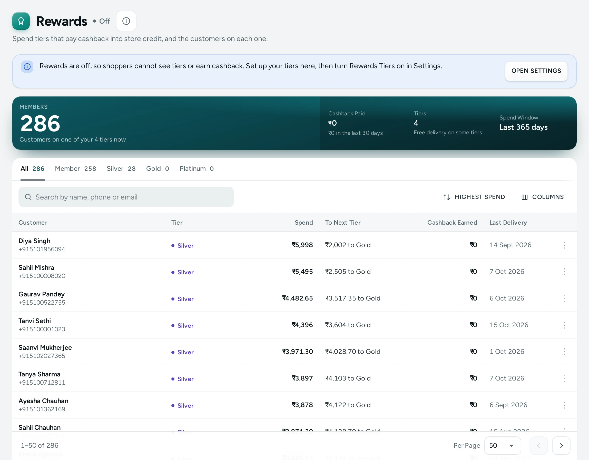 Rewards on Kosha: tiers, how customers earn and the members