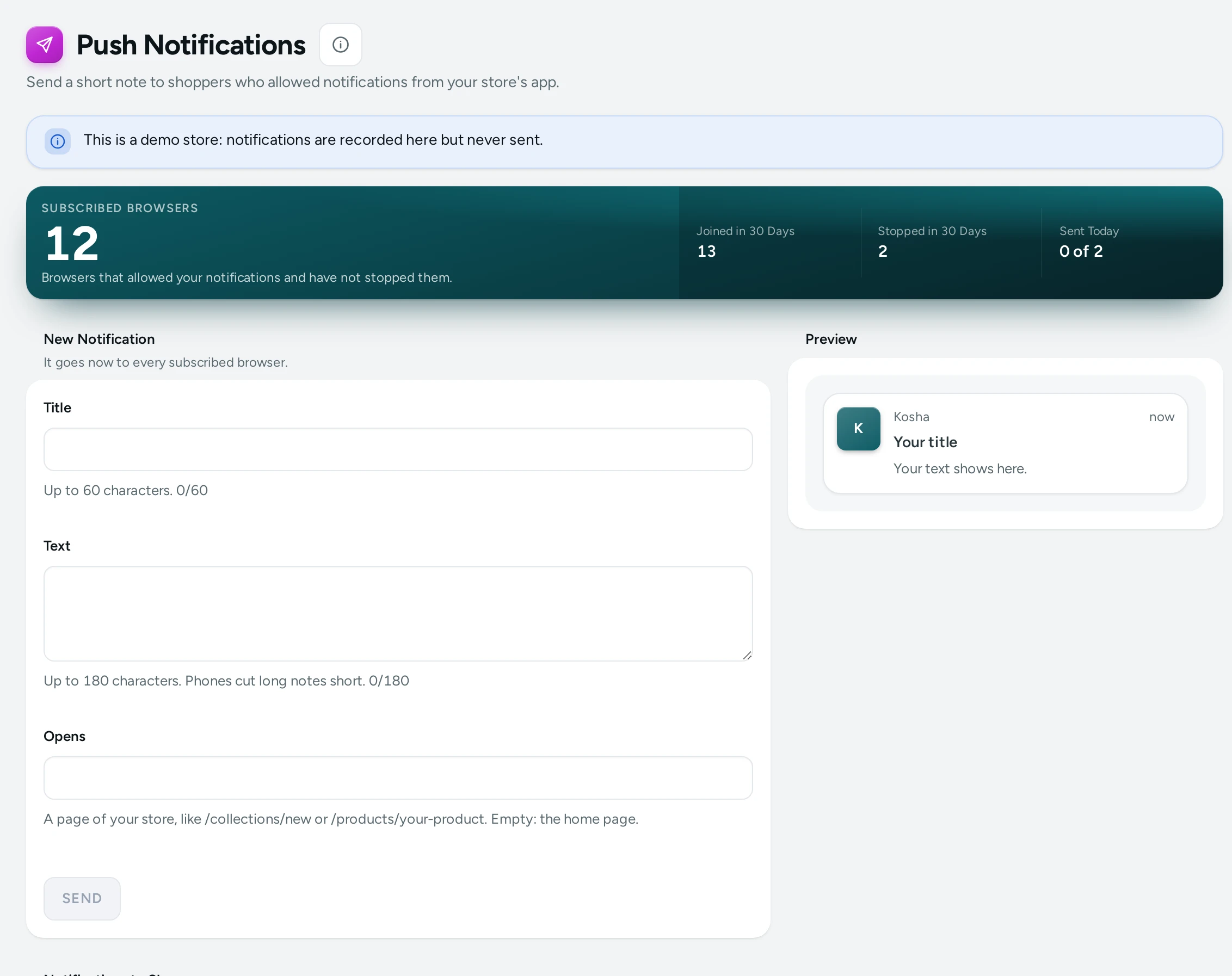 Push Notifications